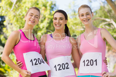 Portrait of young athlete women posing