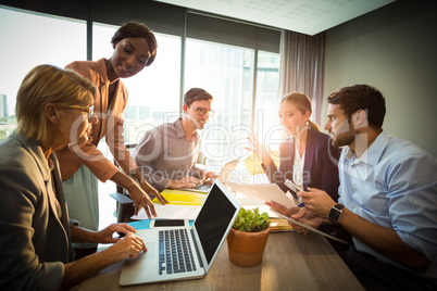 Business people during a meeting