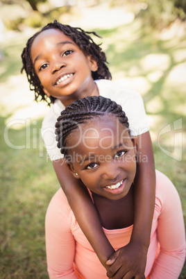 Happy children posing