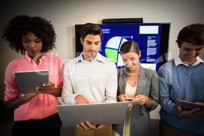 Business people working in the conference room