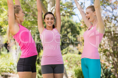 Portrait of young volunteer women smiling