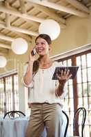 Woman making a phone call