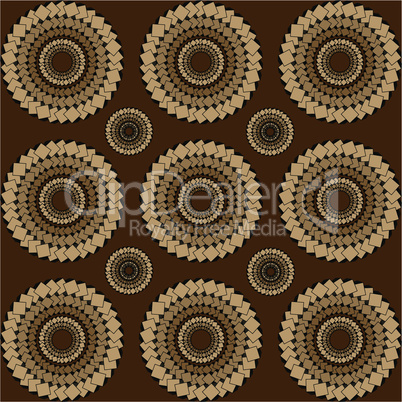 brown circles.