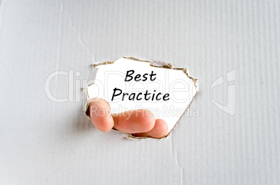 Best practice text concept