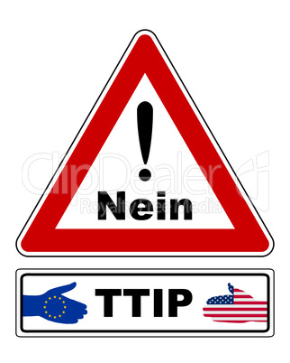 Warnschild mit Ausrufezeichen und Zusatzinformation