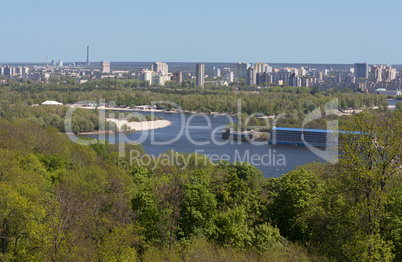 Beautiful view of Kiev river DniproUkraine photo