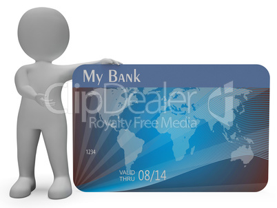 Credit Card Means Commerce Finance And Purchasing 3d Rendering