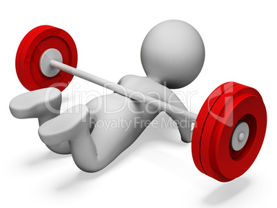 Gym Weak Shows Physical Activity And Complication 3d Rendering