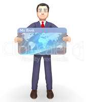 Credit Card Indicates Business Person And Bought 3d Rendering