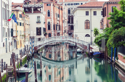 Bridge over canal in Venice