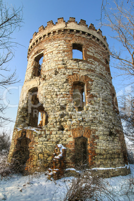 Abandoned ruins of a former windmill