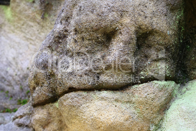 Detail of the stone head