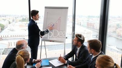 Business people at presentation