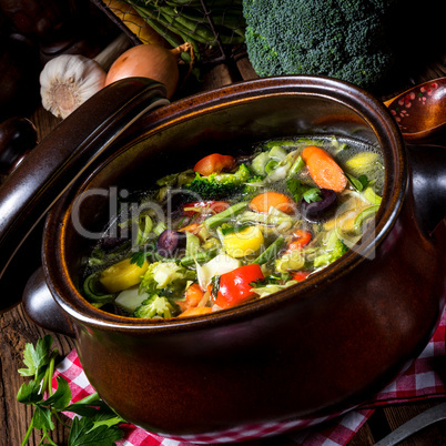 light vegetable soup