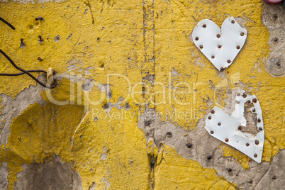 Yellow love wall