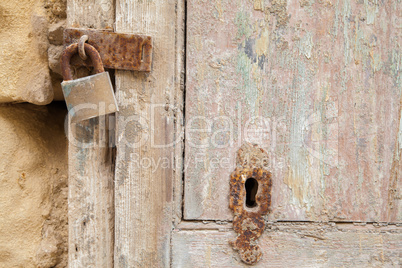 Weathered door