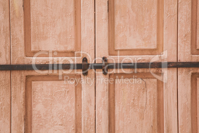 Rose weathered door