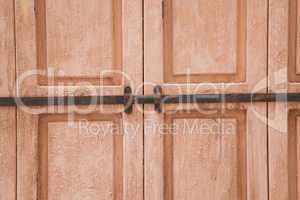 Rose weathered door