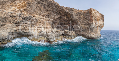 Rocks and blue sea