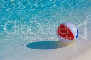Inflatable colorful ball floating
