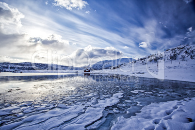 Snowy Beach