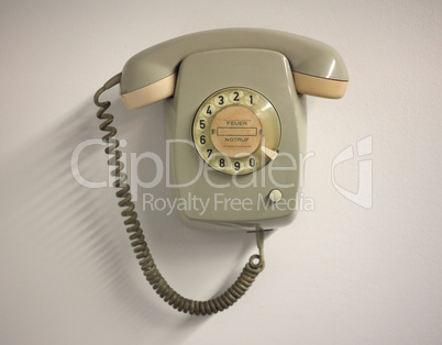 Vintage landline telephone