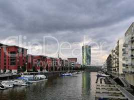 Gutleutviertel am Westhafen in Frankfurt am Main