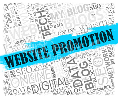Website Promotion Represents Save Promotional And Savings