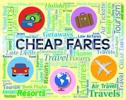 Cheap Fares Represents Sale Discount And Offer