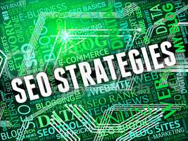 Seo Strategies Represents Search Engine And Internet