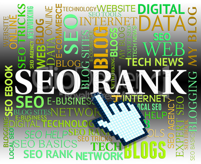 Seo Rank Represents Search Engines And Marketing