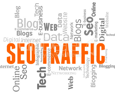Seo Traffic Shows Search Engines And Internet
