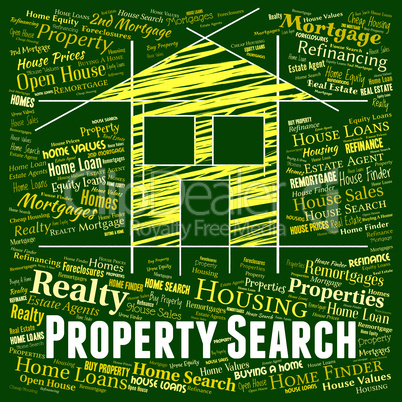 Property Search Indicates Real Estate And Apartments