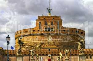 Castel Sant'Angelo or Mausoleum of Hadrian, Rome, Italy