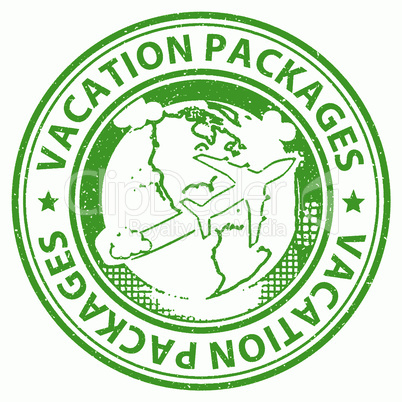 Vacation Packages Indicates Tour Operator And Holiday