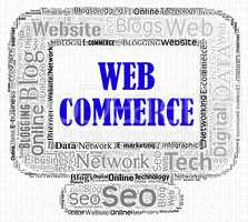 Web Commerce Indicates Purchase Www And Business