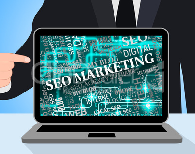 Seo Marketing Indicates Search Engines And Advertising