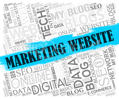 Marketing Website Represents Email Lists And Advertising