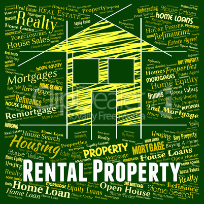Rental Property Represents Real Estate And Apartments