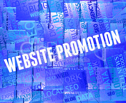Website Promotion Shows Reduction Discounts And Internet