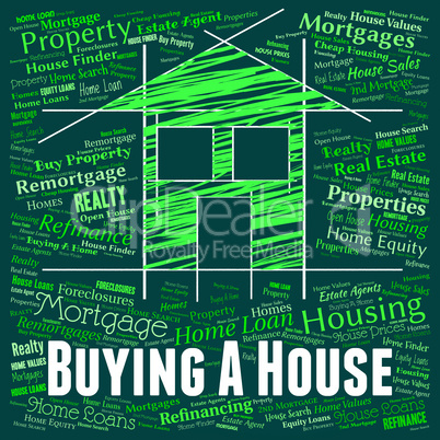 Buying A House Represents Purchases Retail And Houses