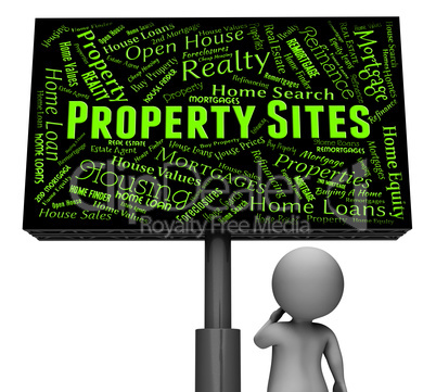 Property Sites Indicates Signboard Internet And Residence