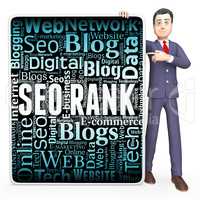Seo Rank Shows Search Engine And Keyword
