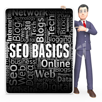 Seo Basics Represents Search Engine And Essentials