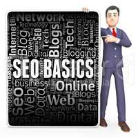 Seo Basics Represents Search Engine And Essentials
