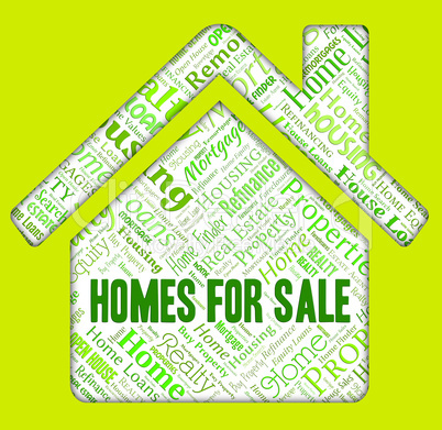 Homes For Sale Indicates Residence Selling And House