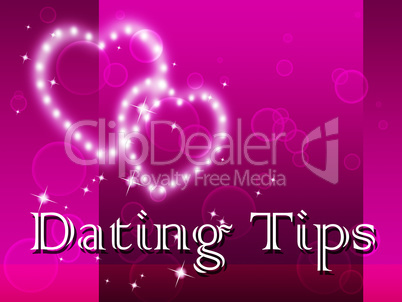 Dating Tips Represents Partner Romance And Sweethearts