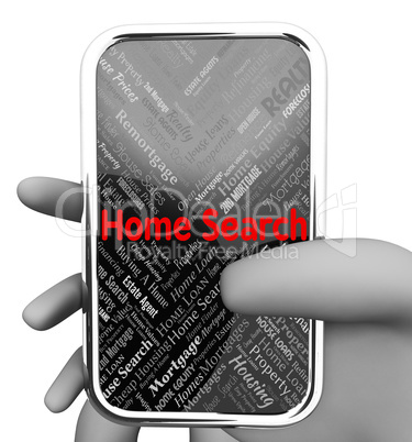 Home Search Indicates Properties Phones And House