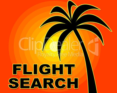 Flight Search Shows Information Aircraft And Searching