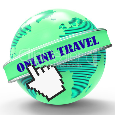 Online Travel Represents Web Site And Holiday
